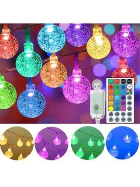 LED String Lights Color Changing USB Remote Timer Waterproof Indoor Outdoor